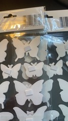 Crafter’s Square Pop-Up Butterfly Stickers 2 Packs 18 Glitter 3D Paper Crafts