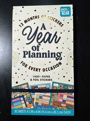 Pen+Gear Planner Sticker Book 1400+ Stickers 30 Sheets Year of Planning