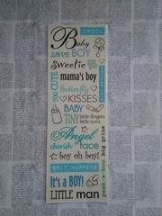 Scrapbook Stickers Baby Boy unknown brand lot of 2 mama’s boy little man sweetie