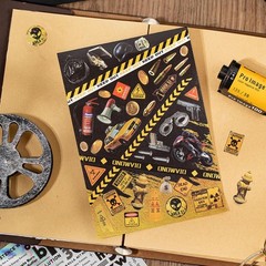 800+ Pcs Y2K Vintage Sticker Book – 30 Sheets Retro Cut-Out Stickers for Junk Jo