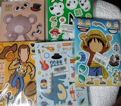 Lot Make a face Stickers for Kids, Make Your Own Animal Lot 5 Packs 100+ Pages