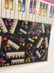 Lisa Frank Stickers & Stationery Vintage Postalettes Piano Music Notes NOS