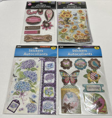 Scrapbook Sticker Embellishments Lot Tattoos Charms Brads Storage Sleeves NEW