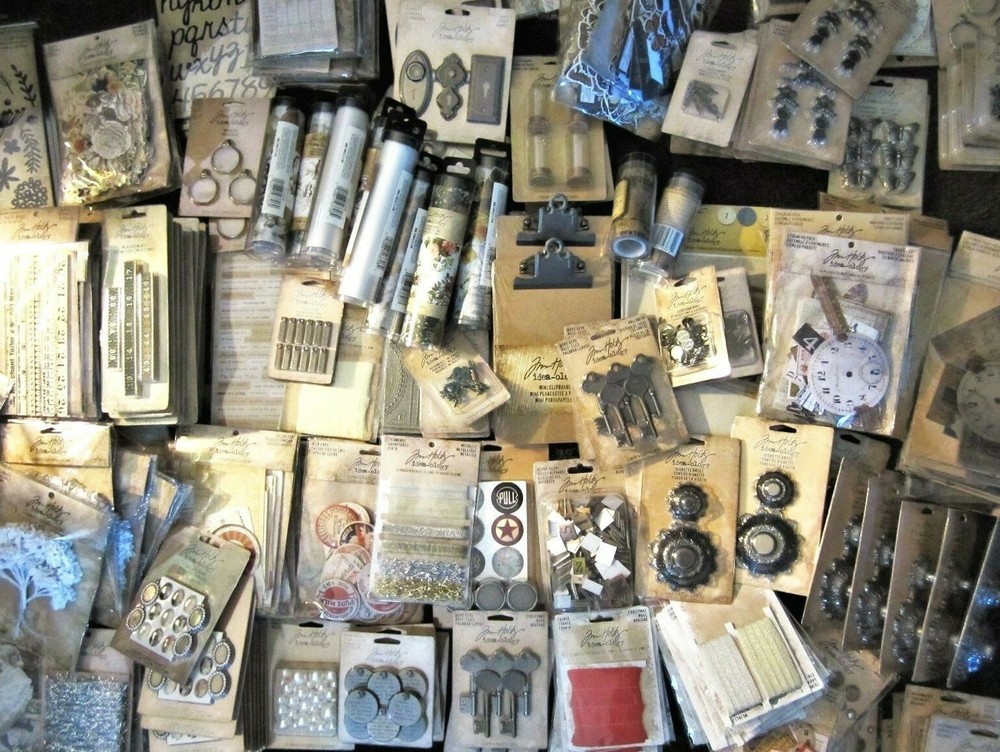 NEW Tim Holtz Idea-ology Embellishments Metal Mixed Media PICK ONE OF 27 TYPES!