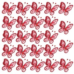 24Pcs Butterflies for Crafts, 2.2″ Organza Butterflies, Red