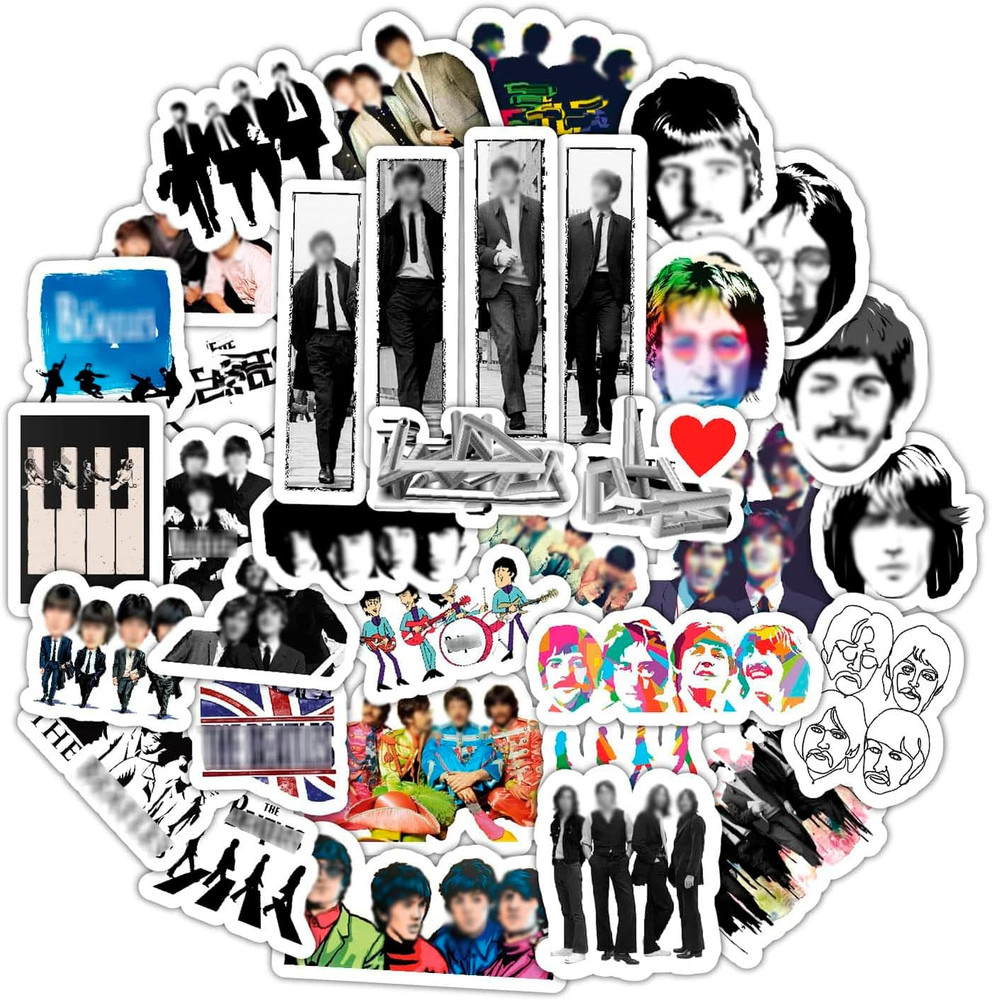 35 Pcs the Beatle Stickers for Adults, the Beatle Gifts, the Beatle Memorabilia