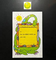 TREND Award Certificate CONGRATULATIONS (1979 T-521) with ORANGE sticker