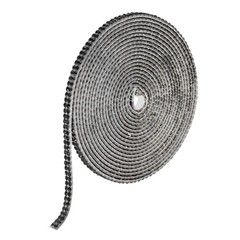 0.2 Inch Self Adhesive Rhinestone Strips 3 Yard for Crafts,Black