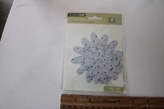 K&Company Studio112 7PC Silver/Green/Red Dazzle Flower Die-Cuts Scrapbook Crafts