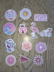 Pink Stickers 100 Stickers Decals Vcso New Girly Lockers Laptop Tumbler Fun Cool