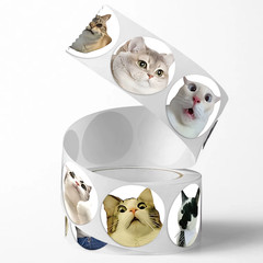 100Pcs/500Pcs Cartoon Meme Cat Stickers for School Reward Stickers Classroom Dec