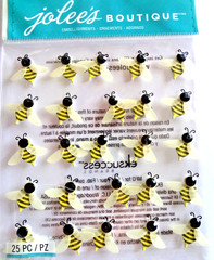 RARE jolees boutique bee sticker repeats sparkly with black rhinestones
