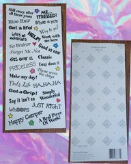 Lot EK Success, me & my BIG ideas, Penny Black Teenager Furniture M&M’s Stickers