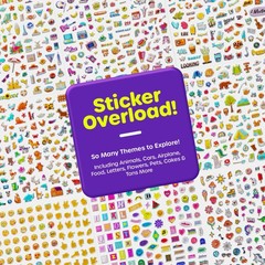 1000+ 3D Puffy Stickers for Kids, Teens, Toddlers Ages 2-4 Multi-colored