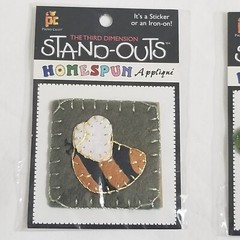 NEW Lot 7 Stand Outs Sticker Applique Iron On Flowers Bee Summer -C
