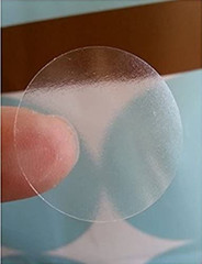 Hybsk Clear Seal Sticker Envelope Seals 1.5 Inch round Circle Wafer Labels (1.5