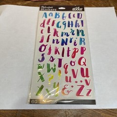 Junk Journal/Scrapbooking Lot of 9 stickers, velum, crystals, words