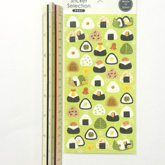 Japanese Onigiri Washi Sticker Sheet Rice Ball Bento Food Japan