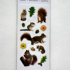 Paper House Squirrel Chipmunk Stickers Fall Scrapbooking Journals Planners