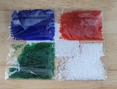 Close To My Heart BITTY BEADS Bold Z3783 Red-White-Blue-Green