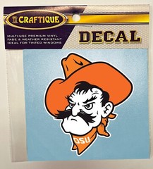 Oklahoma State University COWBOYS PISTOL PETE MASCOT Vinyl Decal #1 OSU Sticker