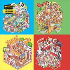 DIY 3D House Sticker Book for Teens & Adults – 4 Reusable Waterproof Therapy Sce