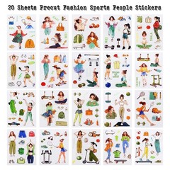Journaling Stickers Scrapbooking Junk Journal Supplies Movement Rhythm G8Q42914