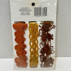 Recollections Autum Felt Ribbon Scrapbooking Pumpkins Orange Gold Brown New