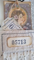 Handmade Junk Journal Travel Book Grunge Diary Memories Coffee Dyed Floral