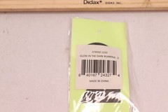 Glow-in-the-Dark Numerals Number Two Laminated Sheets 4″ x 2″ 374950 1150
