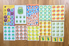 VEGETABLES 138 SNIFF Stickers TOMATO Pickles AVOCADO Carrots GREEN BEANS Corn