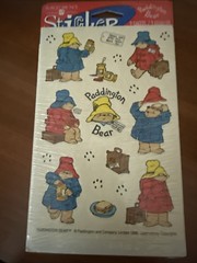 New Vintage Paddington Bear American Greetings Forget Me Not Stickers 1998