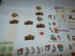 LARGE LOT VTG STICKERS 90s SOME SEALED FLORAL COUNTRY BEARS SUSAN WINGET ART 3D