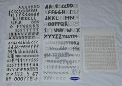 HUGE Misc Lot 47 Sheets Alphabet Letters Numbers Scrapbook Stickers Scrapbooking