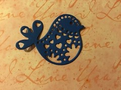 Small Intricate Bird Die Cut Embellishments 8 Pcs 1-1/2″ X 1-3/4” Choose Color