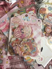 Kawaii Sakura Stationery Sticker Craft Kit Vinyl Scrapbook Animals Huge Lot