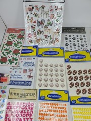 Scrapbooking Stickers Lot Word Bubble Family Phrase Stickabilities Sports 19