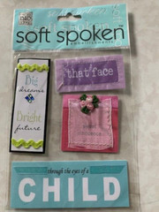 SOFT SPOKEN ME & MY BIG IDEAS 3D STICKERS CHILDHOOD