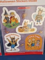 Scholastic Reading Club LLAMA LLAMA Halloween Sticker Set Of 4 Packs 2014