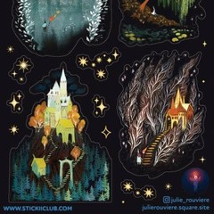 Stickii – Enchanted Castle Stickers – Fairytale Fantasy Sticker Sheet – Crafts