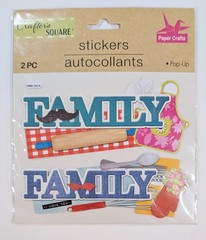 Family Cooking Baking Kitchen Scrapbooking Title Stickers By Crafter’s Square