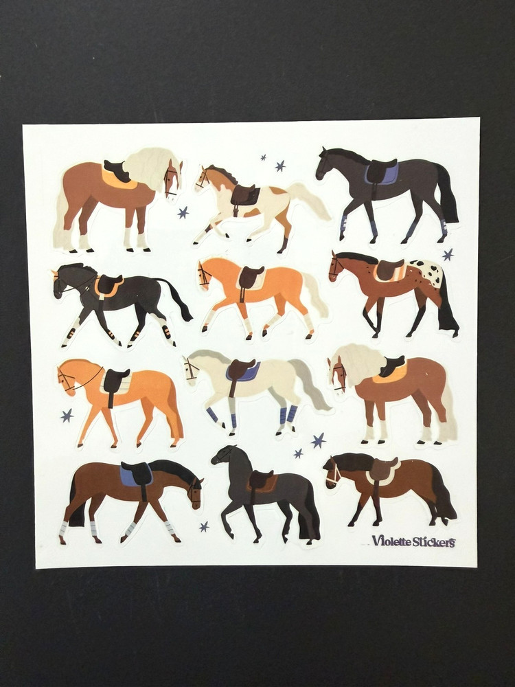 Violette Stickers Riding Horses Crafts Planner Supply Scrapbook