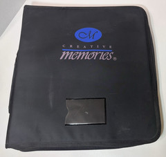 Creative Memories Sticker Binder Zipper Handle Black Memory Mate Storage