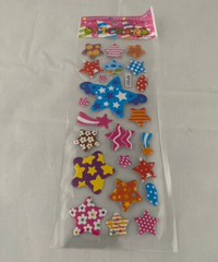 7 Different Sheets 3D Puffy Hearts and Stars Stickers Bulk Stickers for Kids