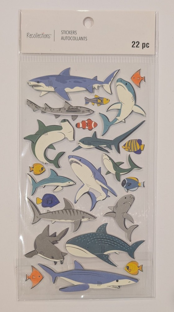 Sharks & Fish Sea Life Scrapbooking Stickers by Recollections