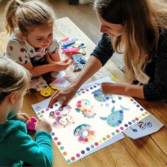 4000pcs Colored Dot Stickers,3/4″ Sticker Dots Assorted Colors, Round CodedLabel
