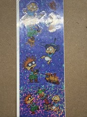 NEW 1997 Rugrats SandyLion Nickelodeon Stickers Holographic K1