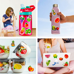 Fruit Stickers, 100 Pcs Cute Fruits Stickers Pack, Colorful VSCO Waterproof Stic