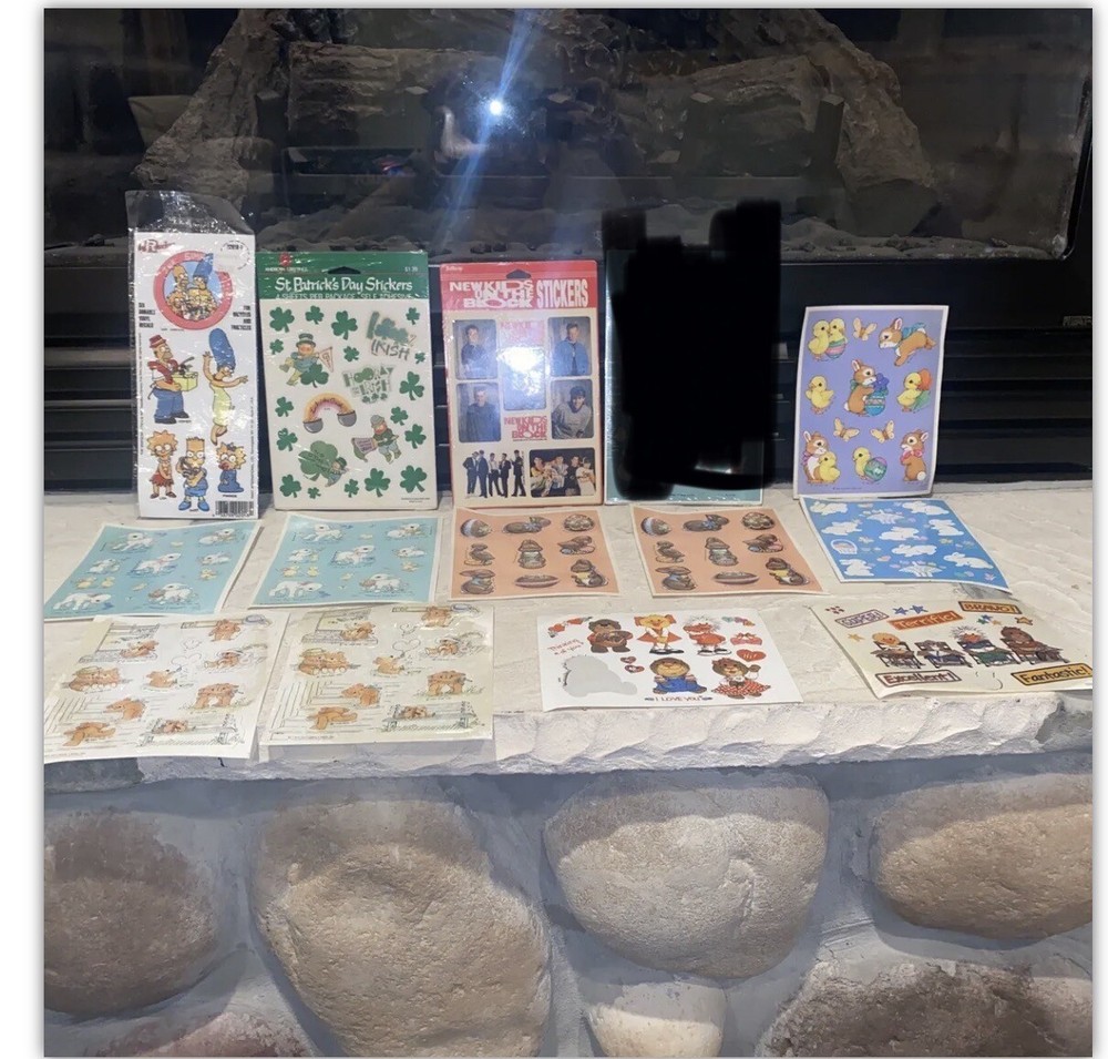 Vintage 1980s Stickers New Sealed Stickers Hallmark AGC Carlton Randor Suzy Spaf