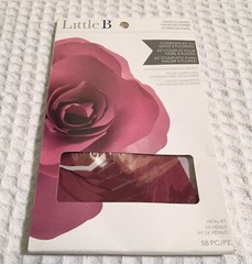 LITTLE B Paper Flowers Petal Kit 2 Kits Bright Mum 100494 Plum Carnation 100485